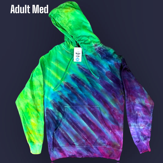 Adult Unisex Ice Dyed Hoodie- MED