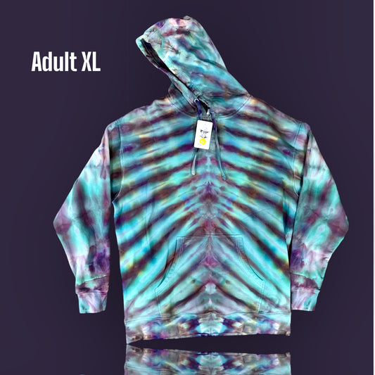 Adult XL- Ice Dye Hoodie