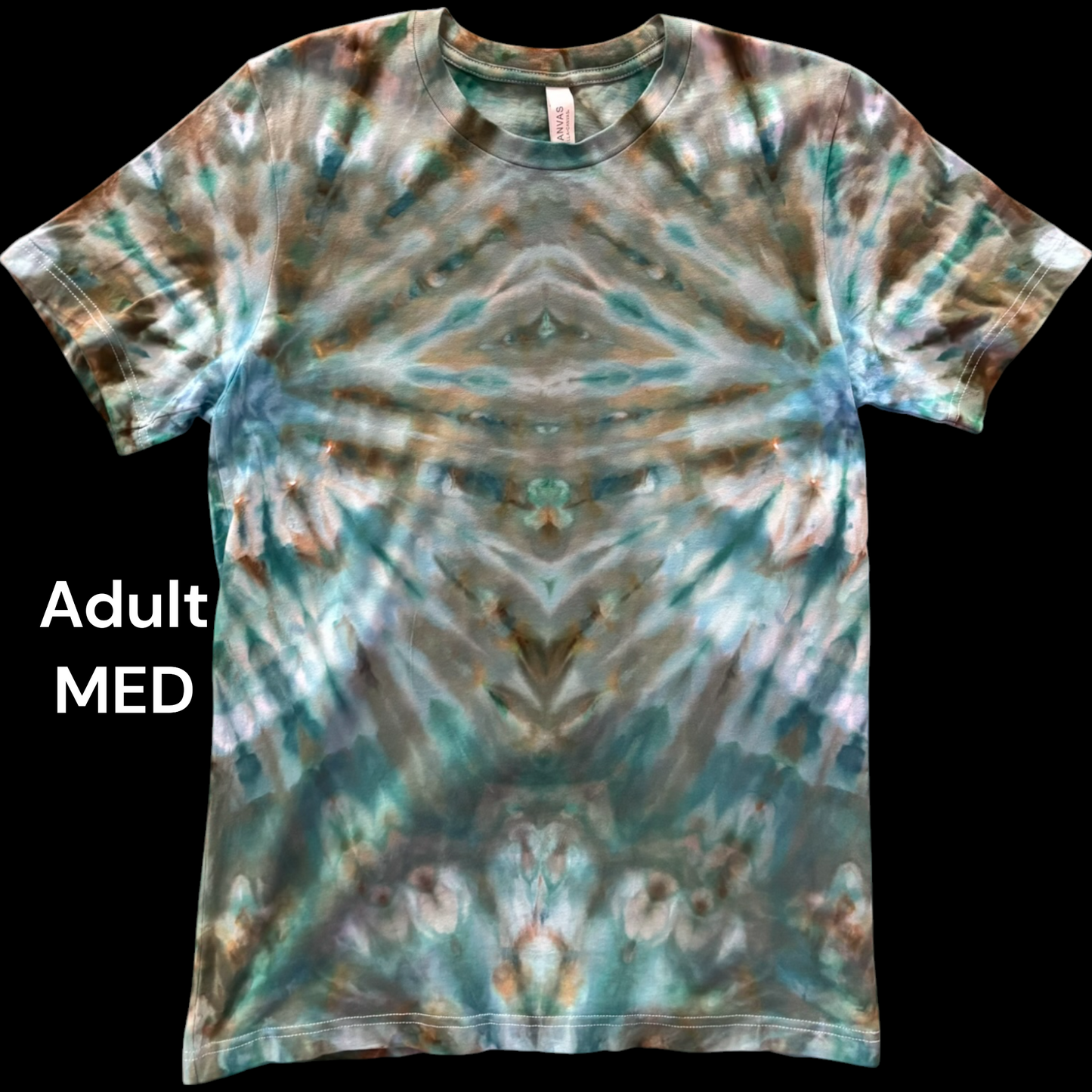 Adult Medium-Handcrafted Ice-Dyed T-Shirt