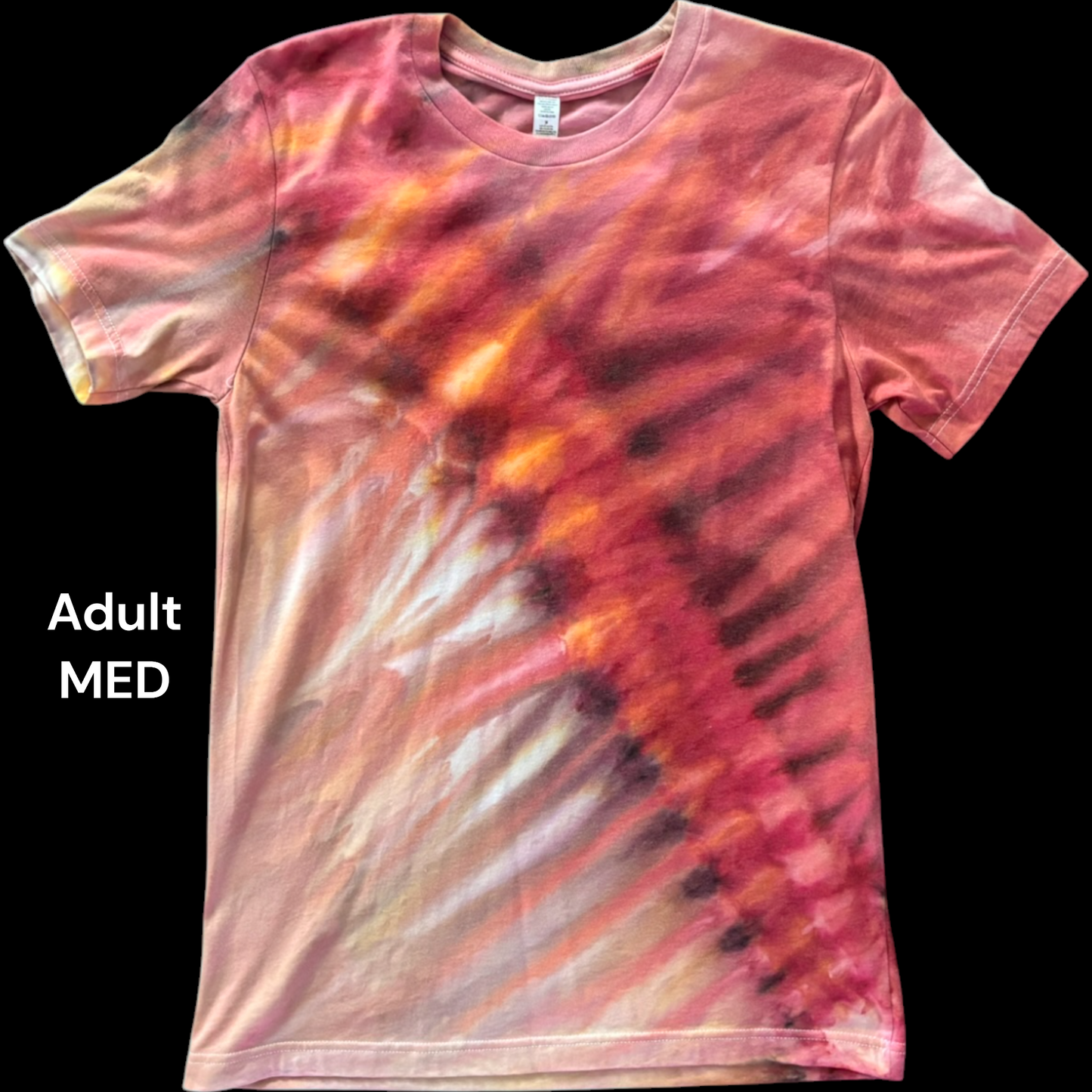 Adult Medium-Handcrafted Ice-Dyed T-Shirt