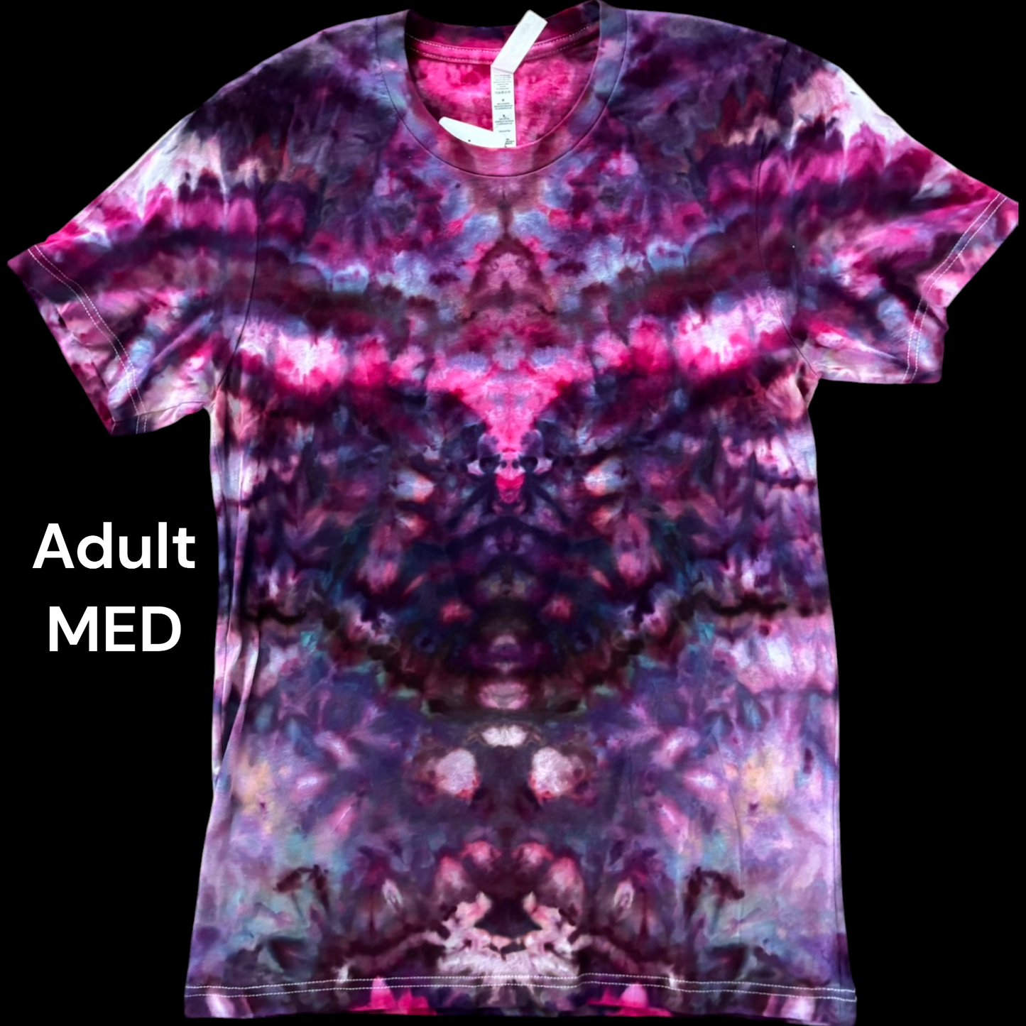 Adult Medium-Handcrafted Ice-Dyed T-Shirt